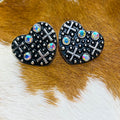 Black Heart Silverstone Studs