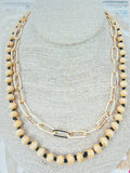 Wood Bead Necklace