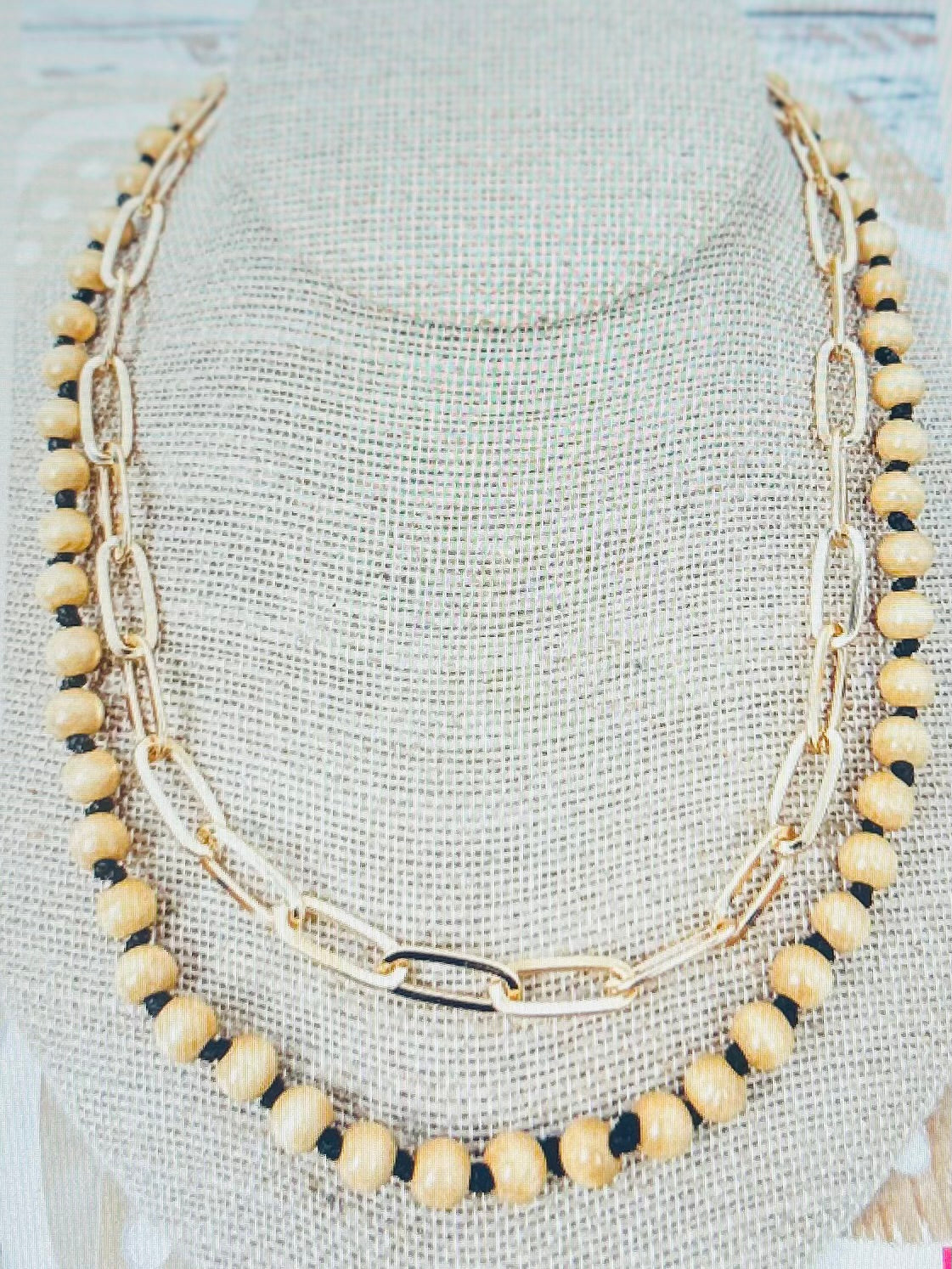 Wood Bead Necklace