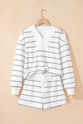 White Strip ZIp Set